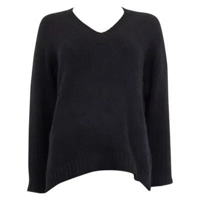 Pre-owned Dior Christian  Black Cashmere J'a 8 V-neck Sweater 36 Xs