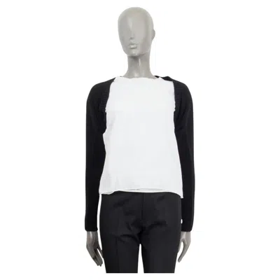 Pre-owned Dior Christian  Black Cashmere Shrug Knit Bolero Jacket 36 Xs