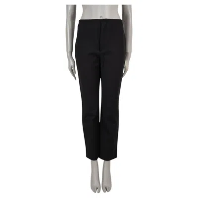 Pre-owned Dior Christian  Black Cotton 2023 Side Stripe Fitted Pants 42 L