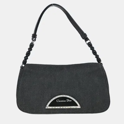 Pre-owned Dior Christian  Black Denim Malice Handbag