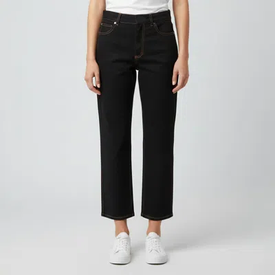 Pre-owned Dior Christian  Black Denim Regular Fit Cropped Jeans M/waist 29"