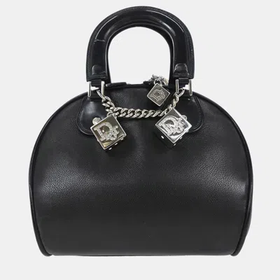 Pre-owned Dior Christian  Black Gambler Dice Handbag