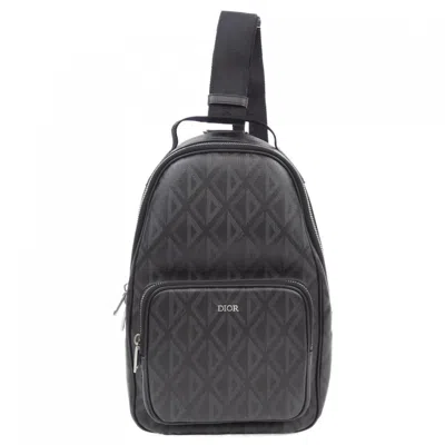Pre-owned Dior Christian  Black Gray Sling Bag () In Multi