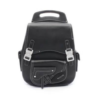 Pre-owned Dior Christian  Black Leather Backpack ()
