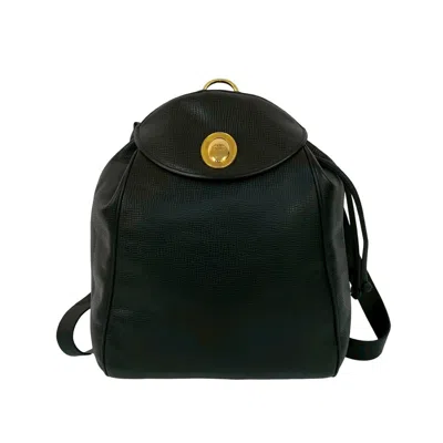 Pre-owned Dior Christian  Black Leather Backpack ()