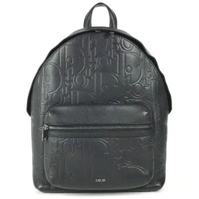 Pre-owned Dior Christian  Black Leather Backpack ()