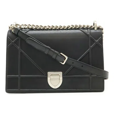 Pre-owned Dior Christian  Black Leather Clutch Bag Shoulder Bag ()