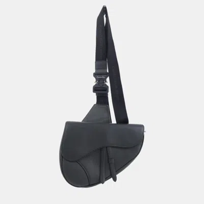 Pre-owned Dior Christian  Black Leather Handbag