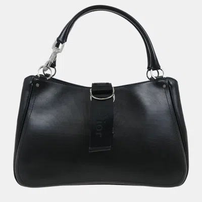 Pre-owned Dior Christian  Black Leather Handbag