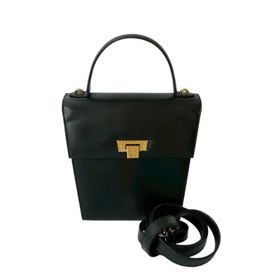 Pre-owned Dior Christian  Black Leather Handbag Shoulder Bag ()