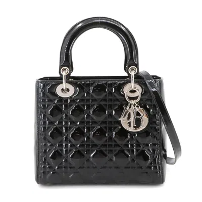 Pre-owned Dior Christian  Black Leather Handbag Shoulder Bag ()