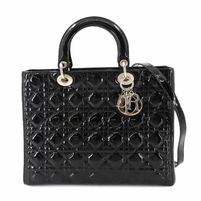 Pre-owned Dior Christian  Black Leather Handbag Shoulder Bag ()