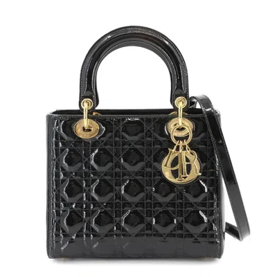 Pre-owned Dior Christian  Black Leather Handbag Shoulder Bag ()
