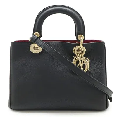 Pre-owned Dior Christian  Black Leather Handbag Shoulder Bag ()