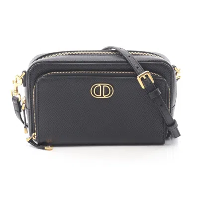 Pre-owned Dior Christian  Black Leather Handbag Shoulder Bag ()