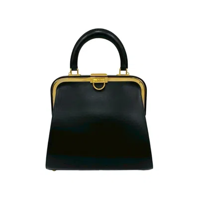 Pre-owned Dior Christian  Black Leather Handbag Tote Bag ()