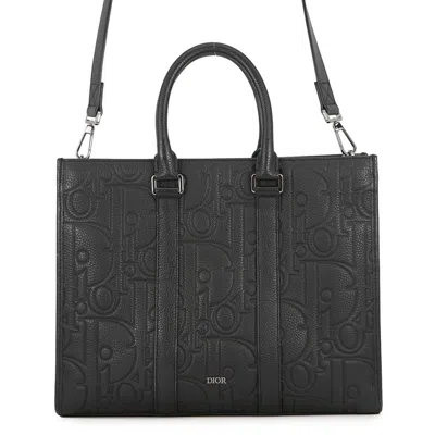 Pre-owned Dior Christian  Black Leather Handbag Tote Bag ()