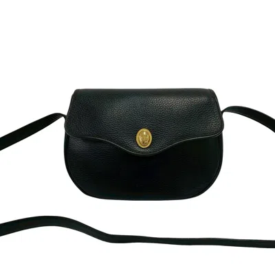 Pre-owned Dior Christian  Black Leather Pochette Shoulder Bag ()