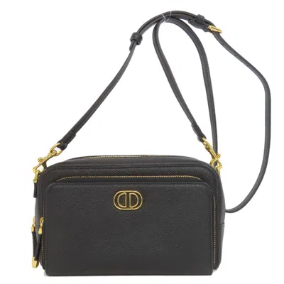 Pre-owned Dior Christian  Black Leather Shoulder Bag ()