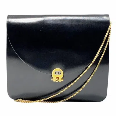 Pre-owned Dior Christian  Black Leather Shoulder Bag ()