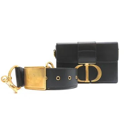 Pre-owned Dior Christian  Black Leather Shoulder Bag ()