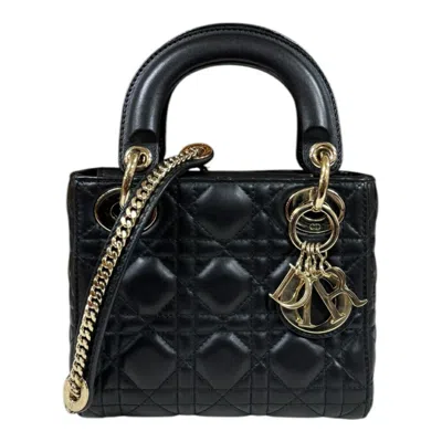 Pre-owned Dior Christian  Black Leather Shoulder Bag ()