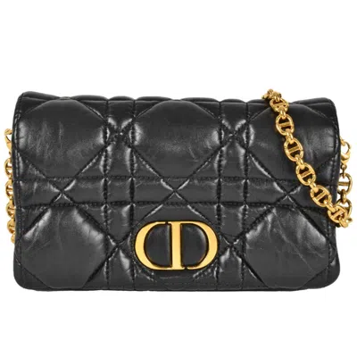Pre-owned Dior Christian  Black Leather Shoulder Bag ()