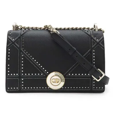 Pre-owned Dior Christian  Black Leather Shoulder Bag ()