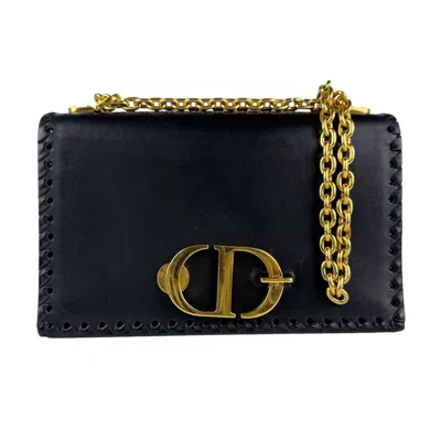 Pre-owned Dior Christian  Black Leather Shoulder Bag ()