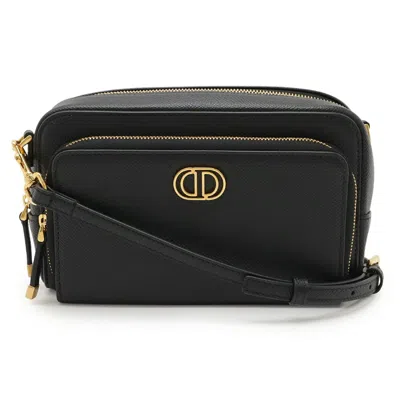 Pre-owned Dior Christian  Black Leather Shoulder Bag ()