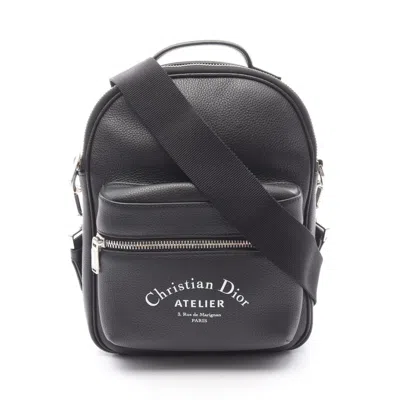 Pre-owned Dior Christian  Black Leather Shoulder Bag ()