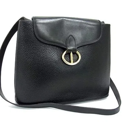 Pre-owned Dior Christian  Black Leather Shoulder Bag ()