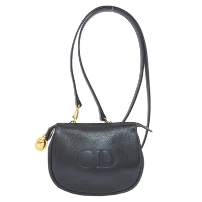 Pre-owned Dior Christian  Black Leather Shoulder Bag ()