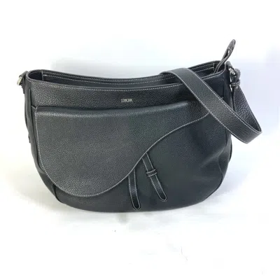 Pre-owned Dior Christian  Black Leather Shoulder Bag ()