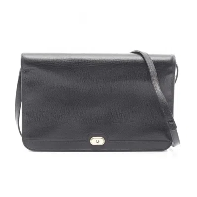 Pre-owned Dior Christian  Black Leather Shoulder Bag ()