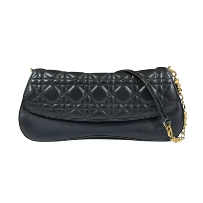Pre-owned Dior Christian  Black Leather Shoulder Bag ()