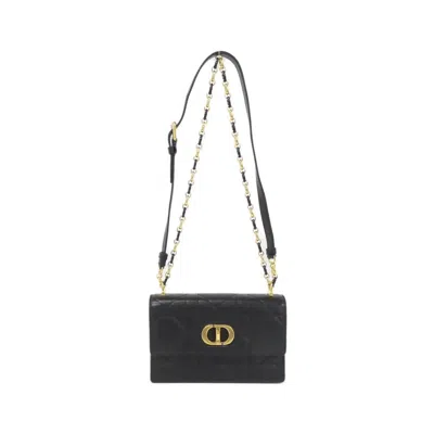 Pre-owned Dior Christian  Black Leather Shoulder Bag ()
