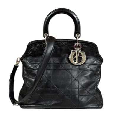 Pre-owned Dior Christian  Black Leather Shoulder Bag ()