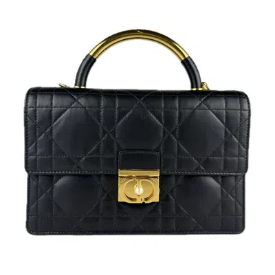 Pre-owned Dior Christian  Black Leather Shoulder Bag ()