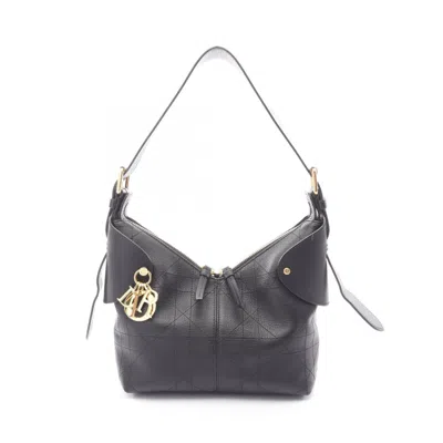 Pre-owned Dior Christian  Black Leather Shoulder Bag ()