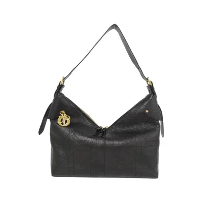 Pre-owned Dior Christian  Black Leather Shoulder Bag ()