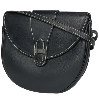 Pre-owned Dior Christian  Black Leather Shoulder Bag ()