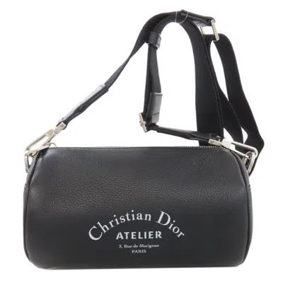 Pre-owned Dior Christian  Black Leather Shoulder Bag ()