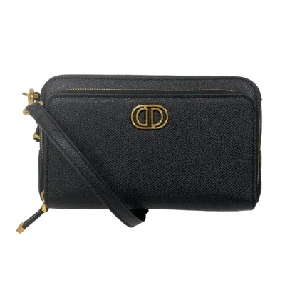 Pre-owned Dior Christian  Black Leather Shoulder Bag ()