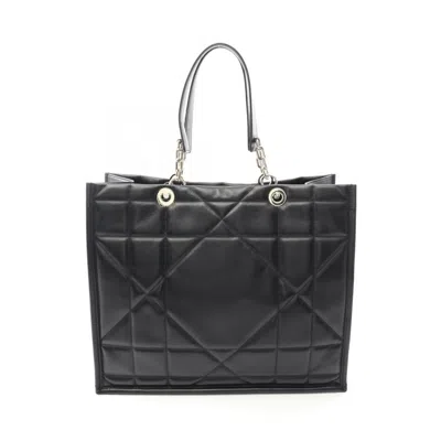 Pre-owned Dior Christian  Black Leather Tote Bag ()