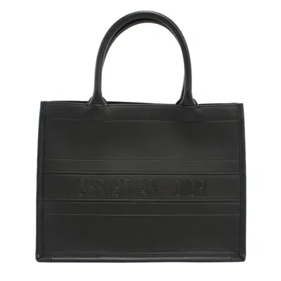Pre-owned Dior Christian  Black Leather Tote Bag ()
