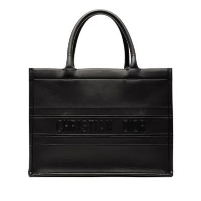 Pre-owned Dior Christian  Black Leather Tote Bag ()