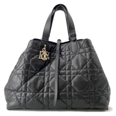 Pre-owned Dior Christian  Black Leather Tote Bag ()