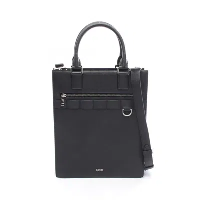 Pre-owned Dior Christian  Black Leather Tote Bag ()