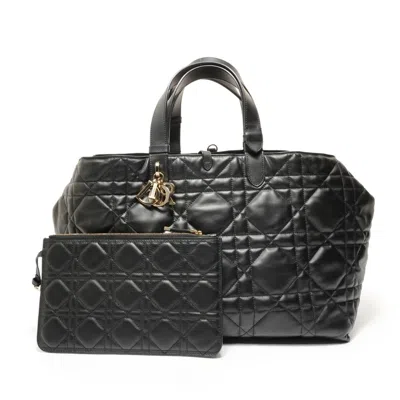 Pre-owned Dior Christian  Black Leather Tote Bag ()